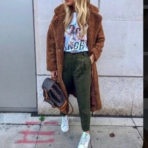 NWOT Brown sherpa coat 🧥